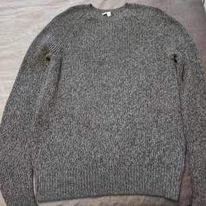 Gap sweater dark gray/black heathered crew neck